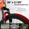 IRIMKIT Mountain Bike for Men and Women, 26" Wheels, 21-Speed Commuter Bicycle, Carbon Steel Frame, U-Brakes, Grip Shifter, Front Suspension Fork - Perfect for City and Trail (Orange-1, 26-Inch/Disc) view 3