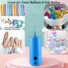 Electric Magic Balloon Pump, Electric Air Inflator Party Air Blower Pump with 1 Nozzle 1 Balloon Cutter and 10 Pcs Long Balloons,Great for Twisty Curly Balloon, Foil Balloons (Blue) view 3