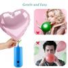 Electric Magic Balloon Pump, Electric Air Inflator Party Air Blower Pump with 1 Nozzle 1 Balloon Cutter and 10 Pcs Long Balloons,Great for Twisty Curly Balloon, Foil Balloons (Blue) view 4