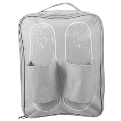 ANDRESLAD Travel Shoe Bag with Compartment Multifunctional Organizer for Fitness Outdoor Use Compact Lightweight Storage Pouch Grey for Men Women
