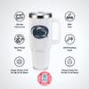 The Memory Company Officially Licensed 46oz White Bling Game Day Tumbler, Penn State University view 4