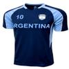 Men's Argentina Short Sleeve Shirt, Adult Sizes Argentina Game Day Soccer Jersey T-Shirt (AM) Blue view 2