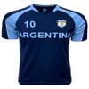 Men's Argentina Short Sleeve Shirt, Adult Sizes Argentina Game Day Soccer Jersey T-Shirt (AM) Blue view 4