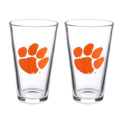 The Memory Company Officially Licensed 2-Pack Glass Beer Pint, Clemson University