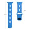 YOUULAR Square Buckle Horizontal Stripe Silicone Strap for Apple Watch Bands 38/40/41MM, Quick Release Replacement Wristband Band Watch Accessory for Apple Watch Series 7/1/2/3/4/5, Pine Needle Green view 2