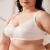 Wingslove Women's Full Coverage Non Padded Comfort Minimizer Wire-Free Bra Plus Size(Sandshell Pink,46C) view 2