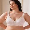 Wingslove Women's Full Coverage Non Padded Comfort Minimizer Wire-Free Bra Plus Size(Sandshell Pink,46C) view 4
