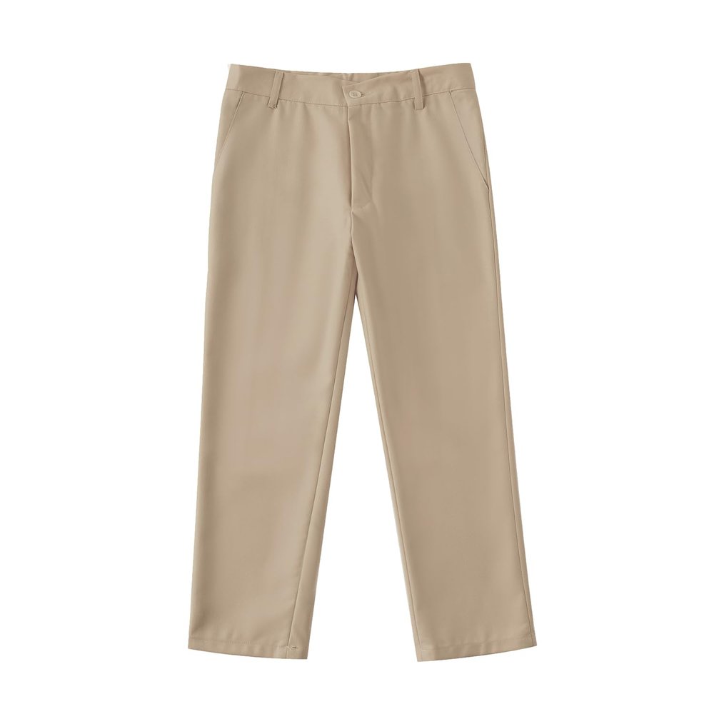 Boys Khaki Dress Pants for Toddler 7t Pants Boy Kids Flat Stretch Dress Slacks for Boys Formal Pants
