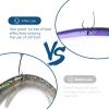 hoeslaw Wacky Rig Tool with 300 O-Rings Kit, Fishing Worm Rigging Tools for Senko Finesse Worms, Easy Installation Portable Fishing Equipment with Keychain Lanyard for Bass Fishing Bait Casting (Blue) view 3