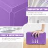 2025 Biguphate Yoga Blocks 9x 6x4 Inch, 1 Pack EVA Foam Yoga Block Supportive Latex-Free, Non-Slip Exercise Blocks, Yoga Accessories for Pilates, Meditation, Balance, Stretching and Deep PosesPurple view 3