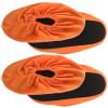 VANZACK Bowling Shoe Covers 2 Pairs Non-Slip Bowling Shoe Covers Shoe Protector Covers Shoes Slider Bowling Accessories for Women and Men Orange view 1