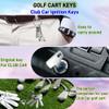 WUKO HUNT Golf Cart Club Car Ignition Keys,for 1982-Up Club Car Precedent DS and Tempo Gas Electric Replacement Ignition Key, Replace OEM#1012505-4PCS view 3