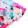 Girls Swimsuit One Piece UPF 50+ Floral Skirted Bathing Suit Modest Beach Swim Dress S458_HotPinkFlower_92/98 view 4