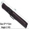 OPTEALMN Pool Cue Case 2 x 4 Billiard Cue Storage Carrying Bag,Portable PU Leather Billiard Cue Bag,Billiard Cue Tube Carrying Case,1/2 Billiard Cue Bag-Black||87cm view 2