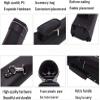 OPTEALMN Pool Cue Case 2 x 4 Billiard Cue Storage Carrying Bag,Portable PU Leather Billiard Cue Bag,Billiard Cue Tube Carrying Case,1/2 Billiard Cue Bag-Black||87cm view 3