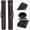 OPTEALMN Pool Cue Case 2 x 4 Billiard Cue Storage Carrying Bag,Portable PU Leather Billiard Cue Bag,Billiard Cue Tube Carrying Case,1/2 Billiard Cue Bag-Black||87cm view 4