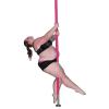 Adjustable Height Spinning Pole Silicone Stripper Pole Pink, Spinning & Static Portable Pole Dancing Pole, 45mm Diameter Dance Pole Kit for Home Gym Club Apartment Flat Bedroom(Size:7.5ft-9ft/2.3m-2.7 view 1