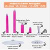 Adjustable Height Spinning Pole Silicone Stripper Pole Pink, Spinning & Static Portable Pole Dancing Pole, 45mm Diameter Dance Pole Kit for Home Gym Club Apartment Flat Bedroom(Size:7.5ft-9ft/2.3m-2.7 view 2