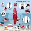 Napatron Inflatable Paddle Board, 10'6" Ultra Lightweight SUP with Adjustable Paddle, Anti-Slip Deck,Coiled Leash & Carry Bag,Stable All-Around Stand Up Paddle Board for Adults view 2