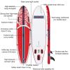 Napatron Inflatable Paddle Board, 10'6" Ultra Lightweight SUP with Adjustable Paddle, Anti-Slip Deck,Coiled Leash & Carry Bag,Stable All-Around Stand Up Paddle Board for Adults view 4