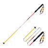 AONIJIE 2pcs New Folding Durable Trekking Pole, Lightweight Quick-Lock 7075 Aluminum Alloy Walking Pole for Cross-Country, (Yellow red,110cm) view 1