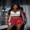Women's Sequins Shorts Elastic Waist Sparkly Straight Leg Shorts Glitter Party Shorts Hot Pants Party Red view 3