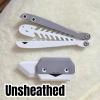 2 PCS Butterfly Knife Sakaban Turtle Fishbone Fidget Knife Gravity Knife 3D Printed Tools Perfect for Outdoor Training and Exercise view 4