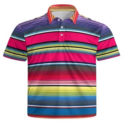 MSCPZH Mens Golf Shirts Mexican Golf Polo Shirts for Men Short Sleeve Polo Shirts Golf Mens Polo Pink