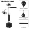 Garvee Boxing Speed Trainer, Freestanding Punching Bag 360 Spinning Bar with Reflex Speed Balls & Gloves, Fillable Base Speed Punching Bag Stand Height Adjustable for Teens Adults Boxing Training view 3