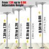 Portable Dance Pole Home Fitnes Silver Dance Pole Spinning Static, Portable Removable 45mm Dancing Pole for Women Kids Man Dance Fitness, Freestanding Dancing Pole for Home Apartment(Size:Height 10.4~ view 2
