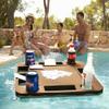 Floating Games Pool Table or Card Table Tray for Pool or Beach Party Float Lounge Durable Foam Drink Holders with Waterproof Playing Cards for Summer Party Indoor Outdoor Beach Pool (Red) view 3