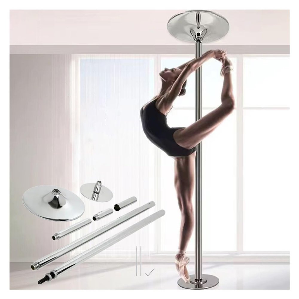 Dance Pole Portable Dancing Pole 45mm Portable Spinning Dance Stripping Pole for Home Fitness, Professional Dancing Pole Kit with Extension Accessories for 7ft 8ft 9ft 10ft 11ft 11.5ft 12ft 12.5ft Hig