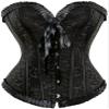ADELCE Women's Lace Up Renaissance Corset Bustier Plus Size Lingerie Bodyshaper Top Black 5XL view 1