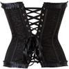 ADELCE Women's Lace Up Renaissance Corset Bustier Plus Size Lingerie Bodyshaper Top Black 5XL view 2
