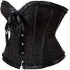 ADELCE Women's Lace Up Renaissance Corset Bustier Plus Size Lingerie Bodyshaper Top Black 5XL view 4