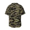 HGFVY Tiger Stripe Camo Hawaiian Shirt for Men, Summer Casual Fit Short Sleeve Button Down Shirts Beach Shirts, XX-Large, Black view 3