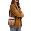 Suobstales Pig Daisy Print Cross Body Bag Purses for Teenage Girls Cell Phone Shoulder Bag Wallet Purses with Adjustable Strap Casual Messenger Bag for Women Men view 4