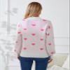 Allifewithu Women's Long Sleeve Mock Neck Sweaters Loose Casual Cute Heart Pullover Sweater White X-Large view 3