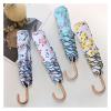 RENEESME Umbrellas for Rain Metal Curved Handle Rain Or Shine Umbrella Folding Parasol for Women Strong Umbrella for Wind and Rain(A) view 2