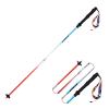 AONIJIE 2pcs New Folding Durable Trekking Pole, Lightweight Quick-Lock 7075 Aluminum Alloy Walking Pole for Cross-Country, (Blue red,110cm) view 1