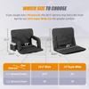 Nova Microdermabrasion Stadium Seats with Back Support and Cushion Bleacher Seat Chairs Stadium Seats for Bleachers Portable 2 Pack Reclining Camping Stadium Chair Waterproof Black view 3