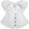 ADELCE Women's Lace Up Renaissance Corset Bustier Plus Size Lingerie Bodyshaper Top White 6XL view 1