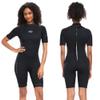 XUKER Mens Shorty Wetsuit Women, 3mm Back Zip Diving Suit Neoprene Short Sleeve Thermal Wet Suit for Diving Snorkeling Surfing Swimming view 1
