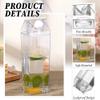 4 Pack Milk Carton Water Bottles 34oz/1000ml Leak Proof Plastic Water Bottle Reusable BPA Free Sports Water Bottle Carton Shaped Juice Milk Bottle for Gym Camping Hiking Travel Sports, Dishwasher Safe view 3