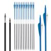 S F 30 inch Carbon Arrow Practice Hunting Arrows Spine 500 for Compound & Recurve Bow(Pack of 12) view 1