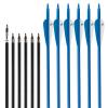 S F 30 inch Carbon Arrow Practice Hunting Arrows Spine 500 for Compound & Recurve Bow(Pack of 12) view 3
