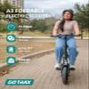 Gotrax A3 Electric Scooter with Seat for Adults, 350W Motor, 15.5MPH Top Speed, Max 9.5 Miles Range, 12" Pneumatic Tire and Height Adujustable Seat, Lightweight and Foldable for Commuting (Black) view 2