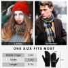 Clothirily Winter Gloves - Thick Wool Fleece Liner, Thermal Knit, Touchscreen, Elastic Cuff Insulated Gloves for Women & Men - Cold Weather view 2