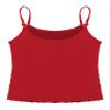 Jelory Kids Girls Sparkly Sequin Vest Hip Hop Dance Tops Latin Jazz Modern Dancewear Spaghetti Straps Tank Top Red 6 Years view 4