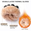 Clothirily Winter Gloves for Women Men - Over Thick Wool Fleece Liner Touchscreen Thermal Knit With Elastic Cuff Insulated for Cold Weather view 3